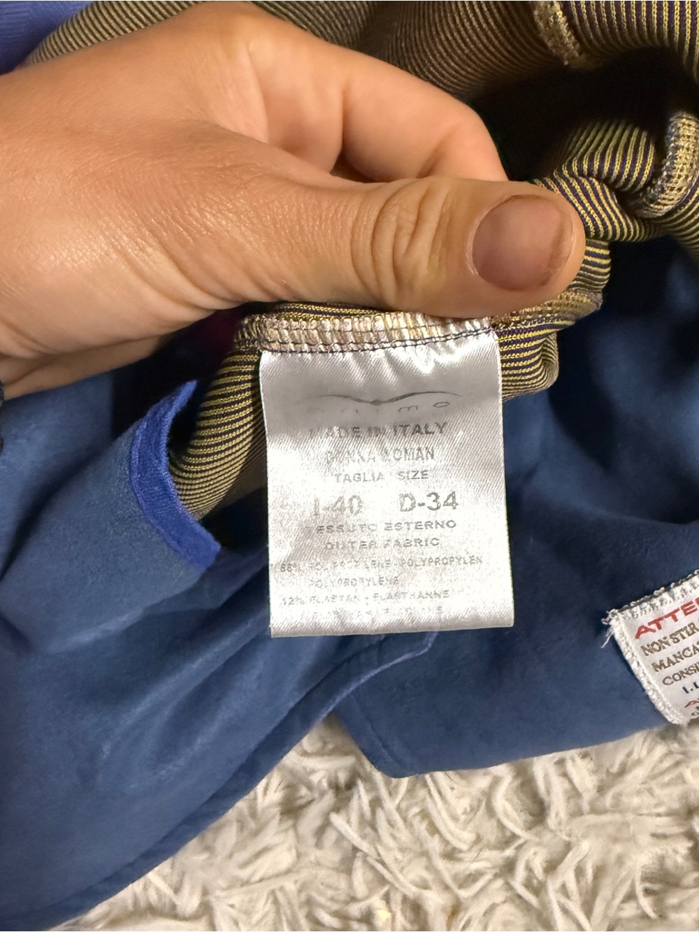Women’s Size IT40 Blue Animo Louisiana Horseback Riding Show Coat. Good Cond. - Picture 4 of 8